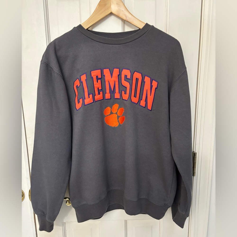 Colosseum Men's Charcoal Clemson Sweatshirt